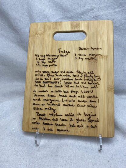 6x9 personalized bamboo cutting board