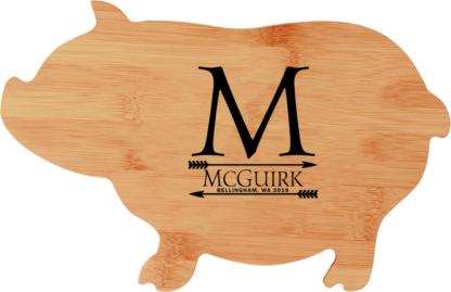 personalized bamboo pig