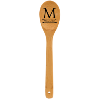 personalize bamboo spoon